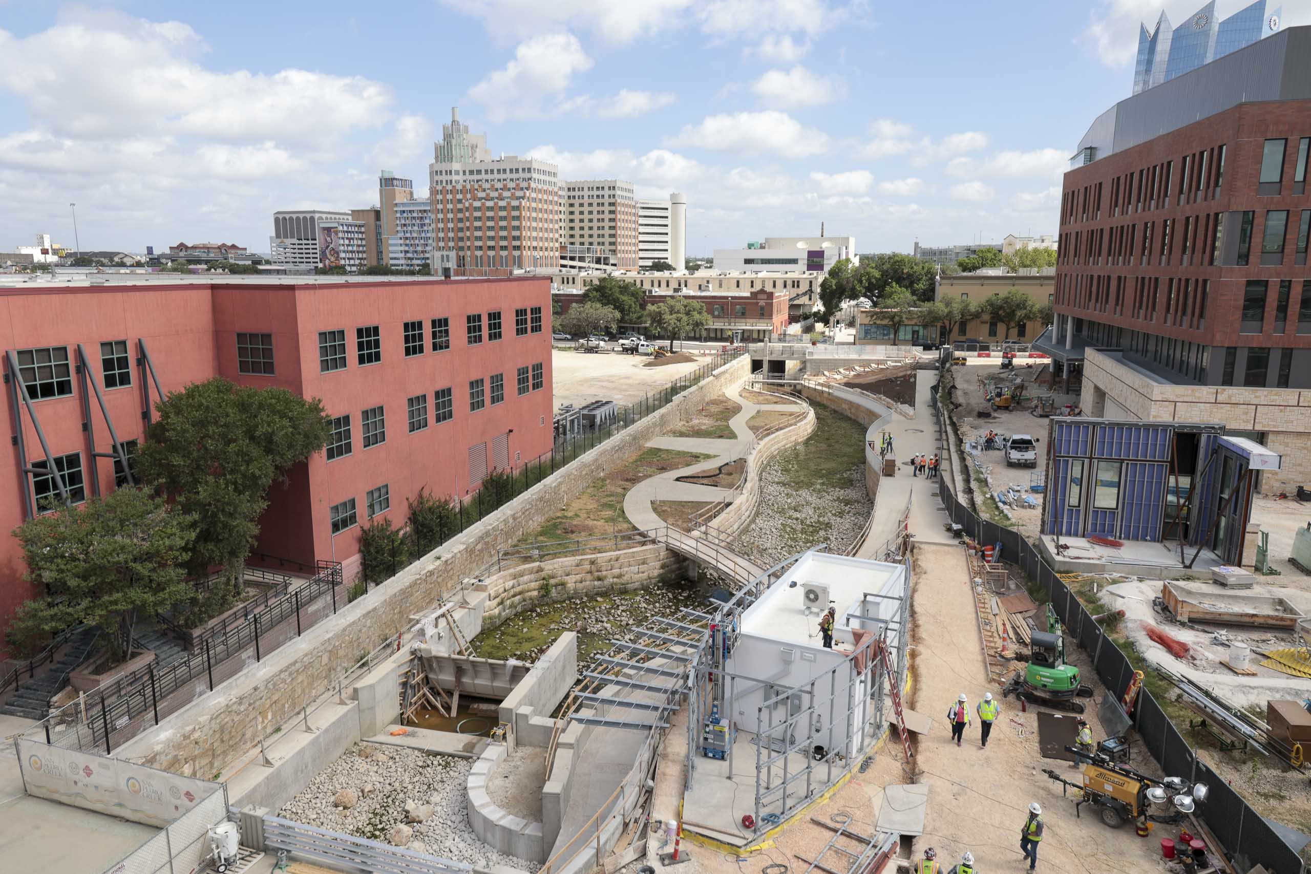 Phase one of San Antonio's San Pedro Creek Culture Park almost