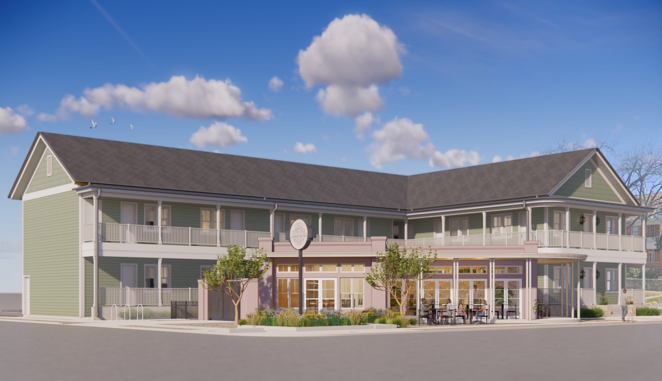 New development by San Pedro Springs Park features apartments, gas-station-turned-eatery