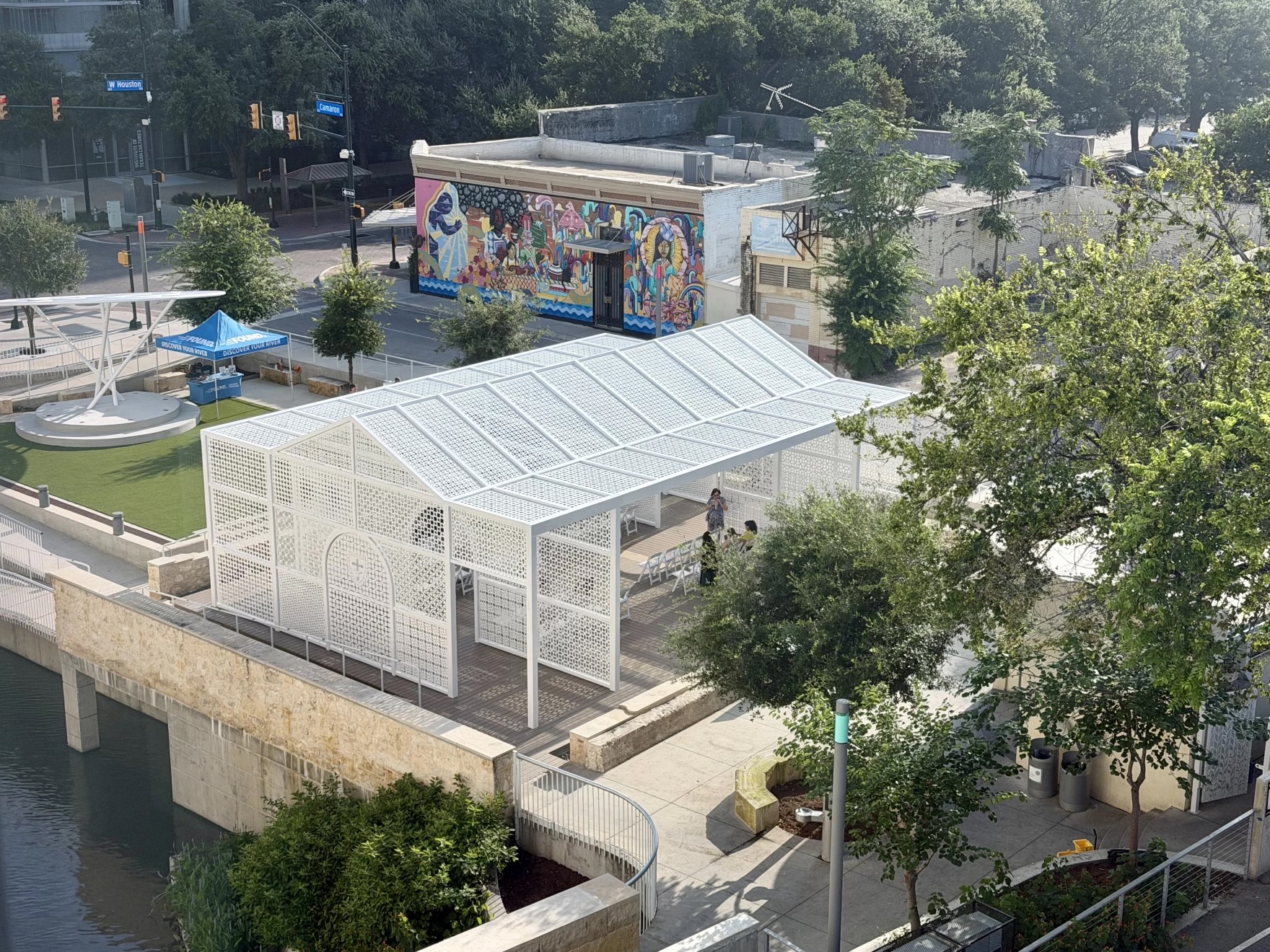Artwork set up honors AME Church’s legacy at San Pedro Creek
